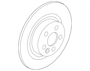 Rear left brake disc for Land Rover Discovery Sport 20-25 300/10mm
