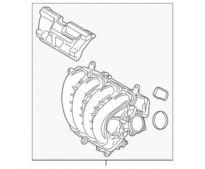 Mazda CX-5 19-22 2.5 intake manifold with cylinder deactivation