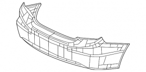 Bare rear bumper for a 12-12 Honda Civic