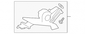 Rear seat belt center Honda CRV 17-22 beige