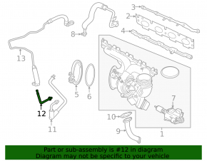 BMW X1 F48 16-19 B46 Turbo Cooling Pipe