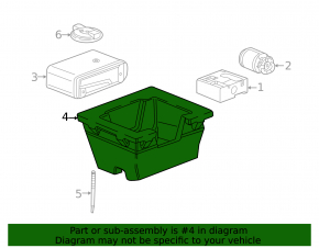 Chevrolet Malibu 16-23 trunk tray