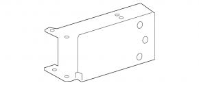 Front bumper reinforcement fang right Mercedes GLA 14-20