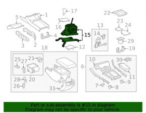 Gearbox shifter Toyota Avalon 05-07