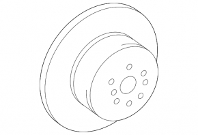 Rear left brake disc Toyota Solara 2.4 04-08