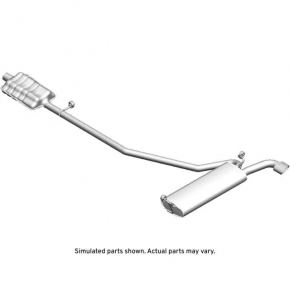 Muffler rear with barrel Buick Encore 13-18