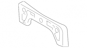 Toyota Prius 50 Prime 17-22 Front Bumper Number Plate
