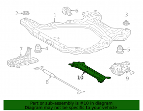 Front subframe strut strut rear Lexus ES 19-26