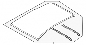 Roof metal Subaru Impreza WRX GH 08-14 5d without sunroof