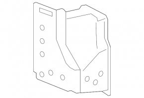 Toyota Camry v55 15-17 front bumper reinforcement bracket (USA)