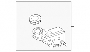 Hyundai Tucson 22-24 2.5L Master Cylinder Reservoir with Lid