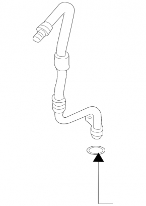 Gearbox cooling pipe VW Tiguan 09-17 return