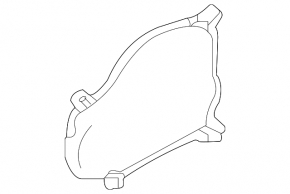 Rear right door panel Toyota Sienna 21-25