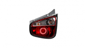 Left headlight for Fiat 500 12-19 chrome frame