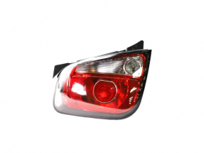 Left headlight for Fiat 500 12-19 chrome frame