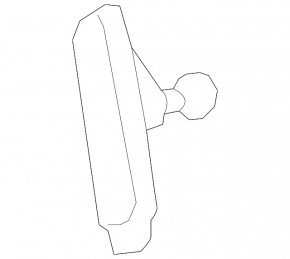 Left tailgate shock absorber bracket for Toyota Prius V 12-17