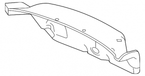 Honda Accord 13-15 trunk lid trim gray