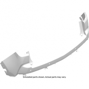 Cadillac XT4 19-23 white bare rear bumper