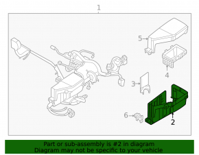 Mitsubishi Outlander 22-25 underhood fuse box housing