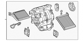 Heater assembly Lexus CT200h 11-17