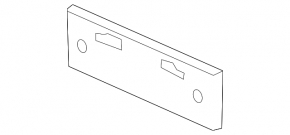 Frame for number plate of front bumper Infiniti JX35 QX60 13-15