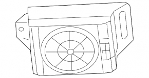 Speaker parking assistant Porsche Cayenne 958 11-17