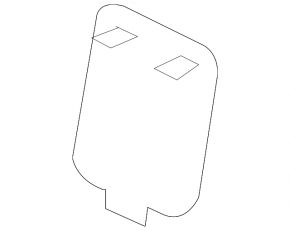 Mercedes S-class W221 AMG front bumper tow hook cap
