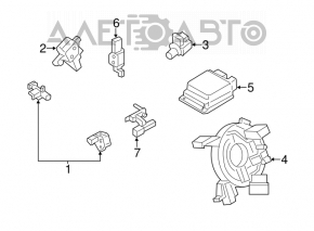 Lincoln MKC 15-16 SRS Airbag Computer Module