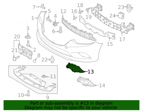 Right fog light plug Mazda 6 13-21