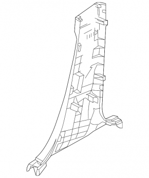 Center pillar trim lower left Mazda 6 13-21 type 1 black