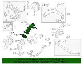 Land Rover Discovery 17-20 cooling system hoses thermostat-engine