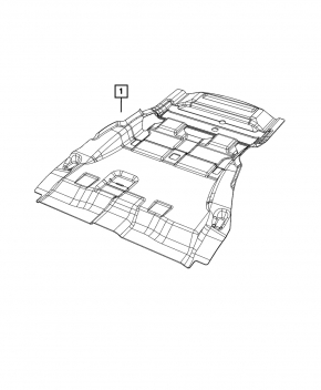 Floor covering rear Dodge Durango 11-24