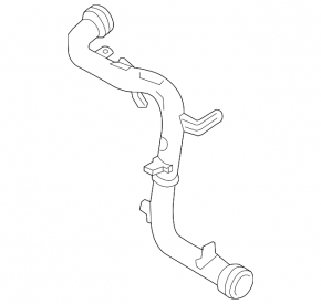 Left air duct for VW Tiguan 09-17 sensor