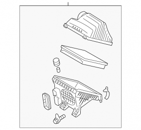Kia Optima 11-15 hybrid air filter housing