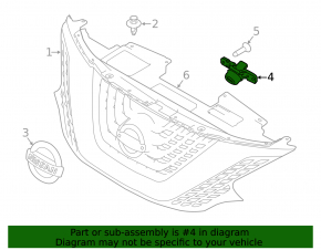 Front camera for the 14-16 Nissan Rogue