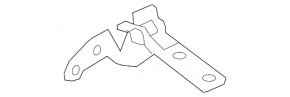 Upper left tailgate hinge BMW X5 F15 14-18