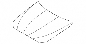 Bare hood of BMW 5 F10 11-16