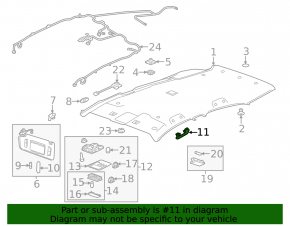 Front left ceiling handle Buick Encore 17-19 gray