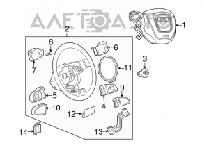 Left steering wheel controls for Audi Q5 8R 09-12