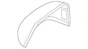 Right side mirror cover for Audi Q8 19-25 with BSM