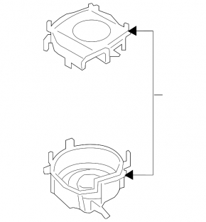 Heater body bare ventilation BMW X3 F25 11-17