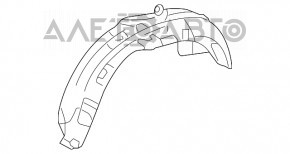 Rear right fender liner for Toyota Highlander 2013