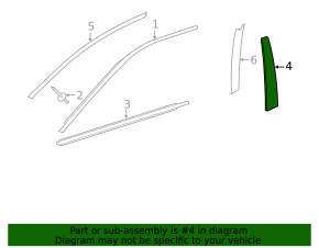 Toyota Camry v55 15-17 front right side door trim