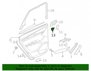 Central lock button rear left Audi Q5 80A 18-24