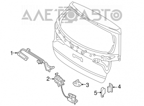 Inner trunk handle for Kia Sorento 2014-2015