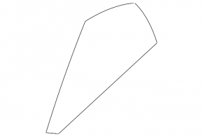 Kia Optima 11-16 rear right triangle door glass, tinted