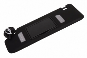 Left visor for Chevrolet Camaro 16-24 coupe, black, with backlight, with hook
