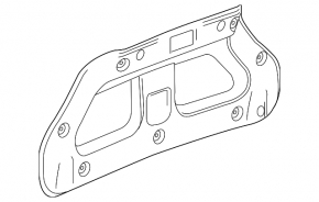 Trunk lid trim for Chevrolet Camaro 16-23 convertible