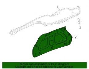 Trunk lid trim for Chevrolet Camaro 16-23 convertible