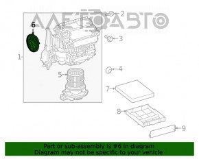Actuator motor heater drive ventilation Toyota Highlander 20-
